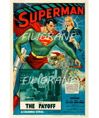 CINéMA SUPERMAN THE PAYOFF Rgjy-POSTER/REPRODUCTION d1 AFFICHE VINTAGE le concept de la Pate a emporter 