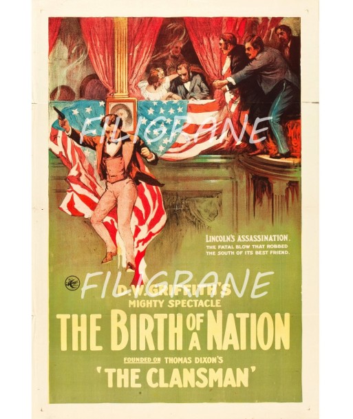 CINéMA THE BIRTH of the NATION Rbfb-POSTER/REPRODUCTION d1 AFFICHE VINTAGE de pas cher