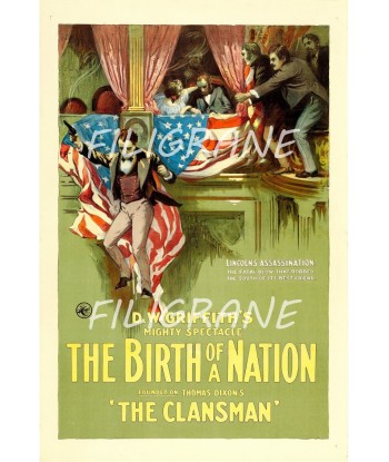 CINéMA THE BIRTH of the NATION Rmek-POSTER/REPRODUCTION d1 AFFICHE VINTAGE est présent 