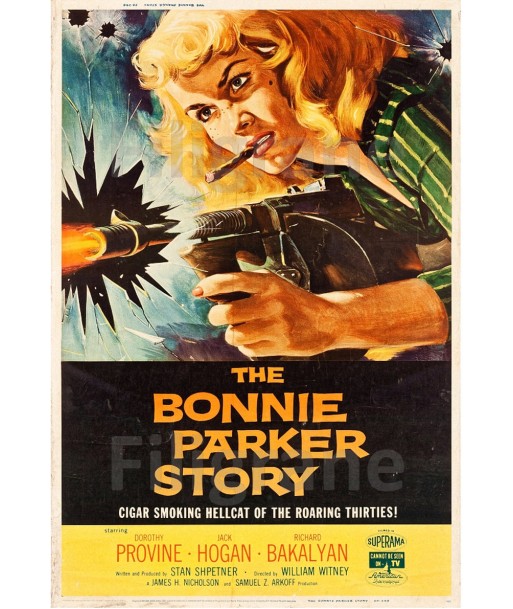 CINéMA THE BONNIE PARKER STORY Rjfv-POSTER/REPRODUCTION d1 AFFICHE VINTAGE en ligne