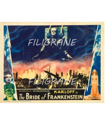 CINéMA THE BRIDE of FRANKENSTEIN Rzhl-POSTER/REPRODUCTION d1 AFFICHE VINTAGE pas cher