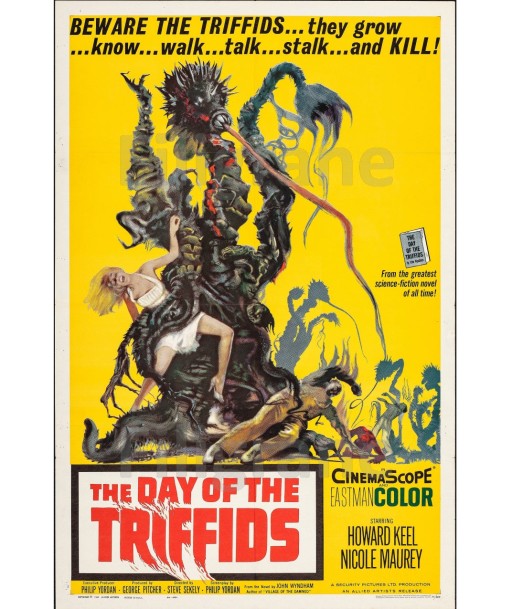 CINéMA THE DAY of the TRIFFIDS  Rflz-POSTER/REPRODUCTION d1 AFFICHE VINTAGE pas chere