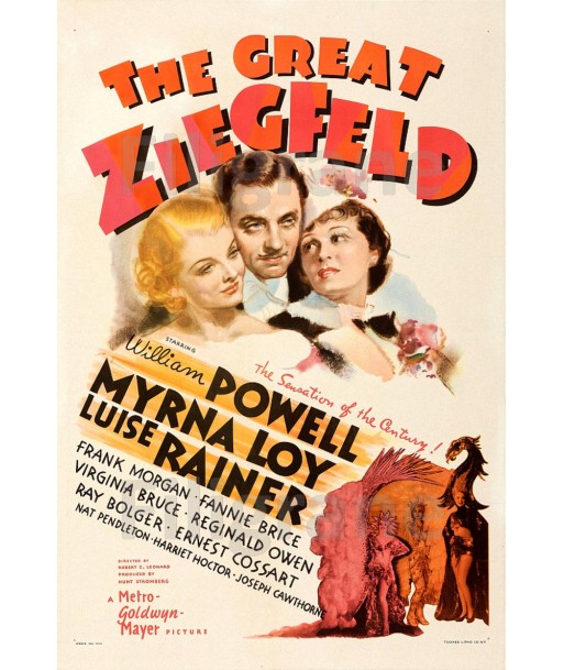 CINéMA THE GREAT ZIEGFELD Ripw-POSTER/REPRODUCTION d1 AFFICHE VINTAGE Faites des économies