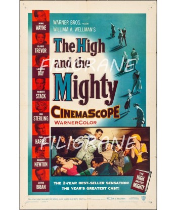 CINéMA THE HIGH and the MIGHTY Rapb-POSTER/REPRODUCTION d1 AFFICHE VINTAGE acheter en ligne