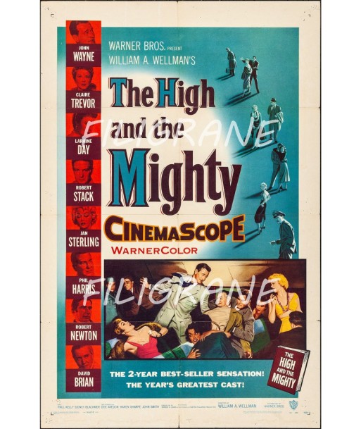 CINéMA THE HIGH and the MIGHTY Rapb-POSTER/REPRODUCTION d1 AFFICHE VINTAGE acheter en ligne