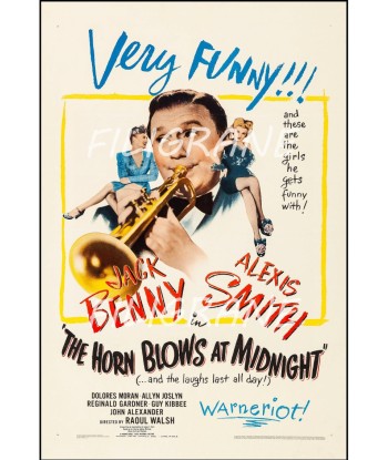 CINéMA THE HORN BLOWS at MIDNIGHT Ruyl-POSTER/REPRODUCTION d1 AFFICHE VINTAGE shop