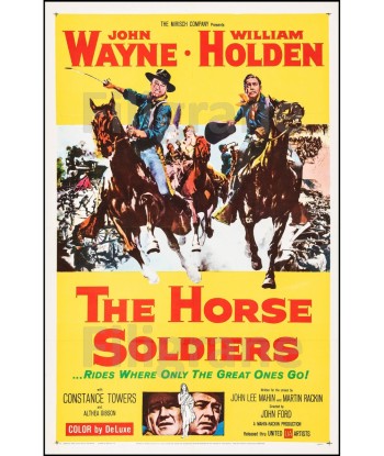 CINéMA THE HORSE SOLDIERS Rdsw-POSTER/REPRODUCTION d1 AFFICHE VINTAGE offre 