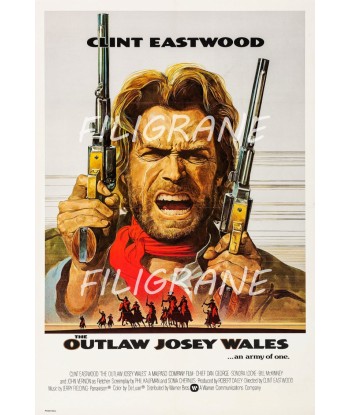 CINéMA THE OUTLAW JOSEY WALES Rvdx-POSTER/REPRODUCTION d1 AFFICHE VINTAGE une grave pollution 