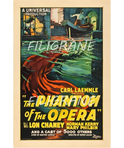 CINéMA THE PHANTOM of the OPERA Robt-POSTER/REPRODUCTION d1 AFFICHE VINTAGE de technologie