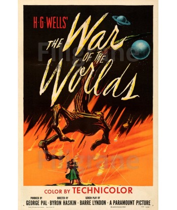 CINéMA THE WAR of the WORLDS Rzuh-POSTER/REPRODUCTION d1 AFFICHE VINTAGE les ctes