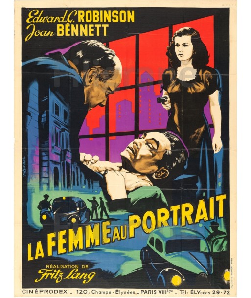 CINéMA The WOMAN in the WINDOW Rafi-POSTER/REPRODUCTION d1 AFFICHE VINTAGE pas cher