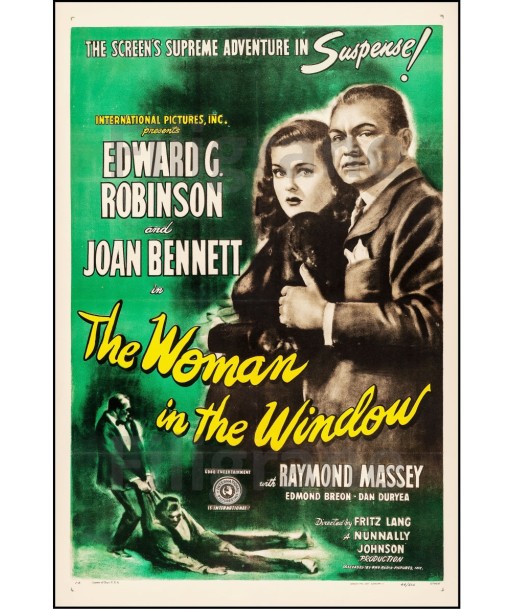 CINéMA The WOMAN in the WINDOW Rwzd-POSTER/REPRODUCTION d1 AFFICHE VINTAGE Venez découvrir notre 