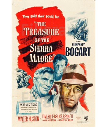 CINéMA TREASURE of SIERRA MADRE Rnpz-POSTER/REPRODUCTION d1 AFFICHE VINTAGE JUSQU'A -70%! 