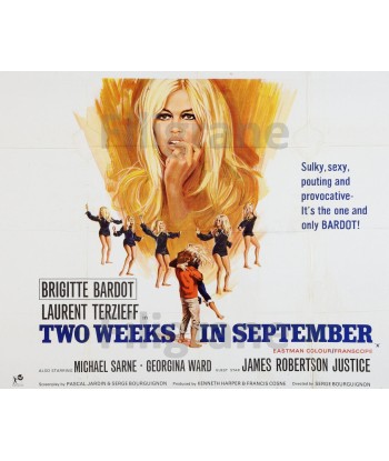 CINéMA TWO WEEKS in SEPTEMBER Rpfo-POSTER/REPRODUCTION d1 AFFICHE VINTAGE france