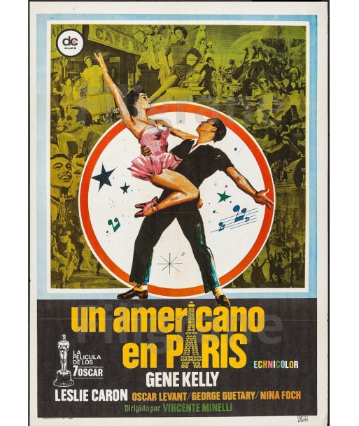 CINéMA UN AMERICANO en PARIS Rbfy-POSTER/REPRODUCTION d1 AFFICHE VINTAGE pas cher