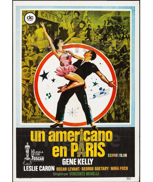 CINéMA UN AMERICANO en PARIS Rbgm-POSTER/REPRODUCTION d1 AFFICHE VINTAGE 50-70% off 