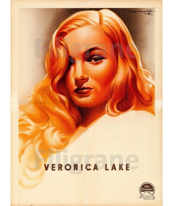 CINéMA VERONICA LAKE Rxdq-POSTER/REPRODUCTION d1 AFFICHE VINTAGE en stock