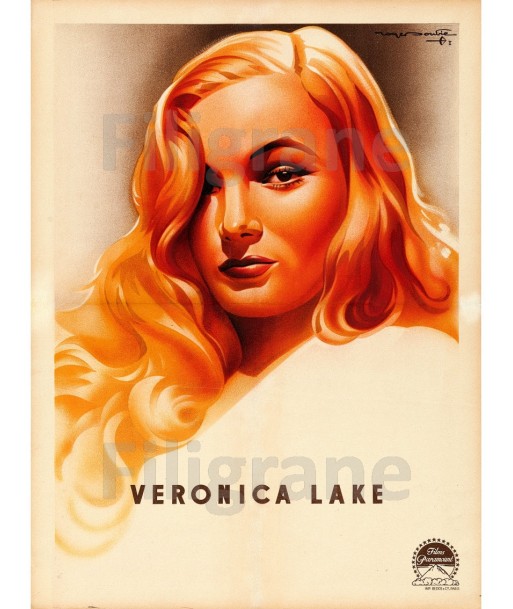 CINéMA VERONICA LAKE Rxdq-POSTER/REPRODUCTION d1 AFFICHE VINTAGE en stock