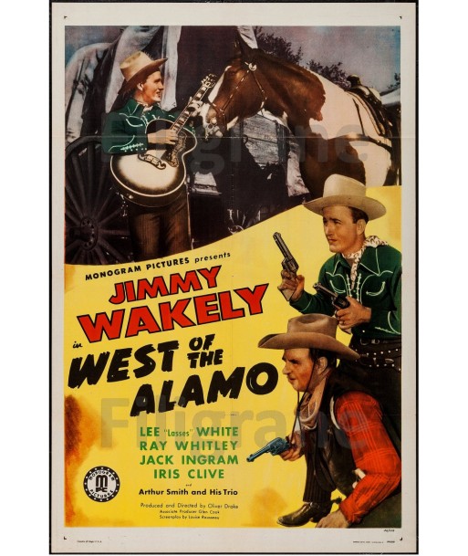 CINéMA WEST of the ALAMO Rbod-POSTER/REPRODUCTION d1 AFFICHE VINTAGE votre restaurant rapide dans 