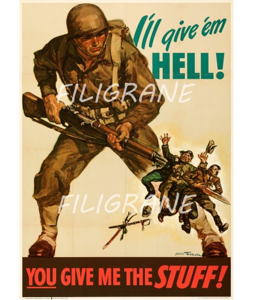 CINéMA YOU GIVE ME THE STUFF ARMY Rtiy-POSTER/REPRODUCTION d1 AFFICHE VINTAGE Vous souhaitez 