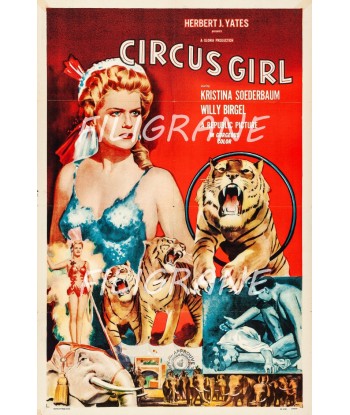 CIRCUS GIRL FILM Rnwe-POSTER/REPRODUCTION d1 AFFICHE VINTAGE des créatures d'habitude