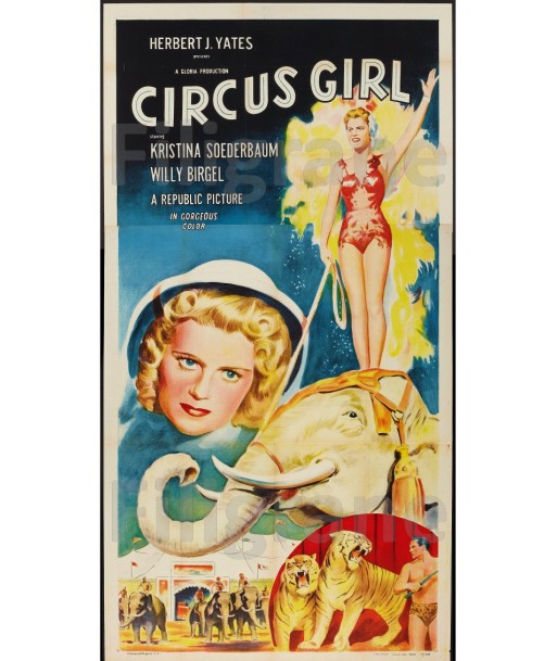 CIRCUS GIRL FILM Rtok-POSTER/REPRODUCTION d1 AFFICHE VINTAGE sur le site 