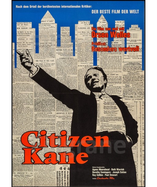 CITIZEN KANE FILM Rwoe-POSTER/REPRODUCTION d1 AFFICHE VINTAGE shop