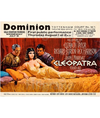 CLEOPATRA FILM Rivj-POSTER/REPRODUCTION d1 AFFICHE VINTAGE basket pas cher