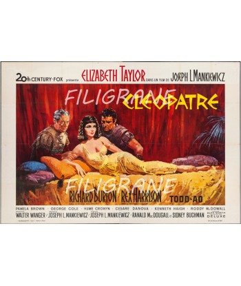 CLEOPATRE FILM Rpnl-POSTER/REPRODUCTION d1 AFFICHE VINTAGE Pour