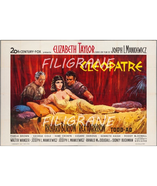 CLEOPATRE FILM Rpnl-POSTER/REPRODUCTION d1 AFFICHE VINTAGE Pour