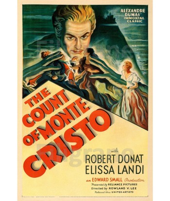 COMTE de MONTE CRISTO FILM Rwwb-POSTER/REPRODUCTION d1 AFFICHE VINTAGE Découvrez la collection