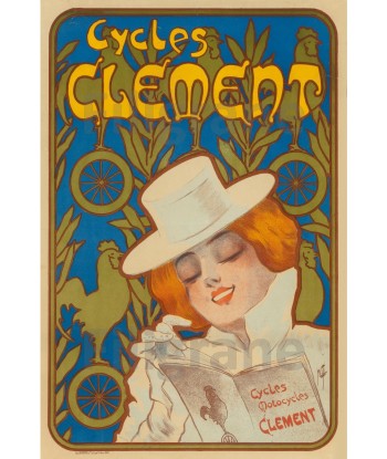 CYCLES CLEMENT Reww-POSTER/REPRODUCTION d1 AFFICHE VINTAGE meilleur choix