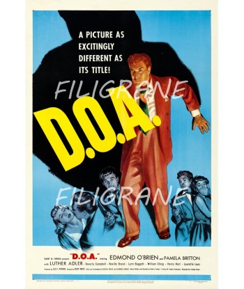 D.O.A FILM Rnxn-POSTER/REPRODUCTION d1 AFFICHE VINTAGE les ctes