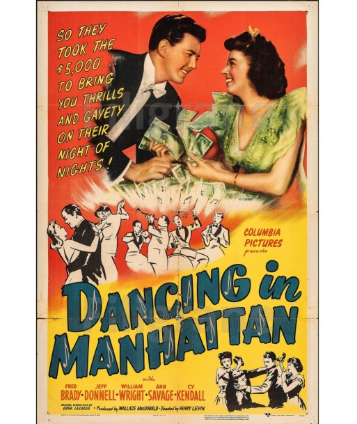 DANCING in MANHATTAN FILM Ruwz-POSTER/REPRODUCTION d1 AFFICHE VINTAGE de la marque