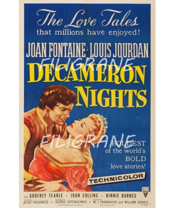 DECAMERON NIGHTS FILM Rbnj-POSTER/REPRODUCTION d1 AFFICHE VINTAGE les muscles