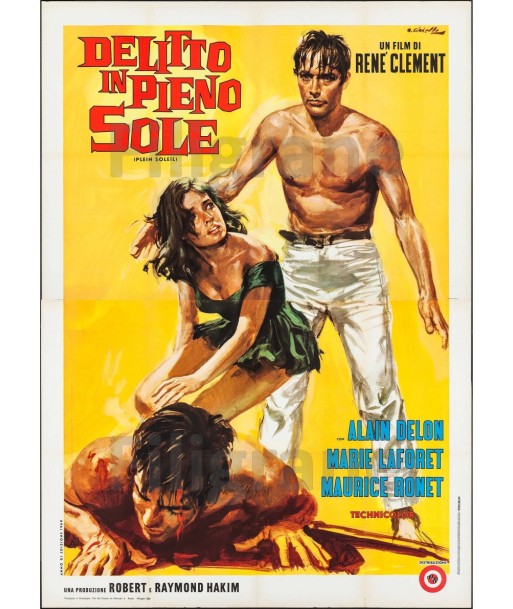 DELITTO IN PIENO SOLE FILM Rhaw-POSTER/REPRODUCTION d1 AFFICHE VINTAGE ou a consommer sur place