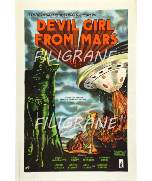 DEVIL GIRL from MARS FILM Rlbo-POSTER/REPRODUCTION d1 AFFICHE VINTAGE Les magasins à Paris