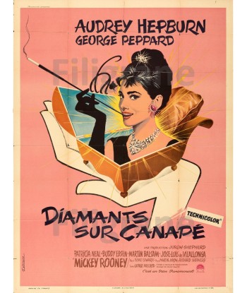 DIAMANTS sur CANAPé FILM Rugf-POSTER/REPRODUCTION d1 AFFICHE VINTAGE hantent personnes