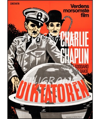 DIKTATOREN FILM CHAPLIN Rpfj-POSTER/REPRODUCTION d1 AFFICHE VINTAGE à prix réduit toute l'année