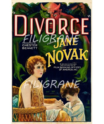 DIVORCE FILM Rzjj-POSTER/REPRODUCTION d1 AFFICHE VINTAGE de pas cher