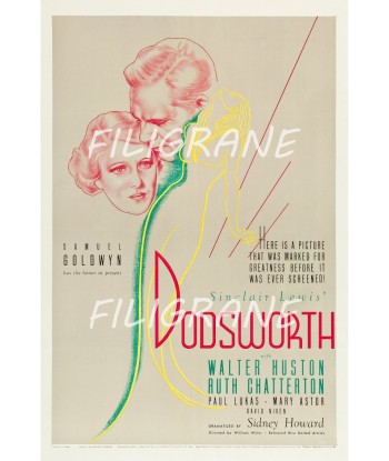 DODSWORTH FILM Rdoe-POSTER/REPRODUCTION d1 AFFICHE VINTAGE livraison et retour toujours gratuits