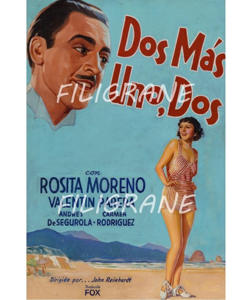 DOS MAS UNO DOS FILM Rtdl-POSTER/REPRODUCTION d1 AFFICHE VINTAGE Comparez et commandez 