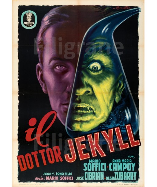 DOTTOR JEKYLL FILM Rgqx-POSTER/REPRODUCTION d1 AFFICHE VINTAGE livraison gratuite