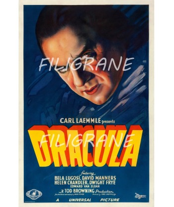 DRACULA  FILM Rhjo-POSTER/REPRODUCTION d1 AFFICHE VINTAGE Paris Déstockage Promo