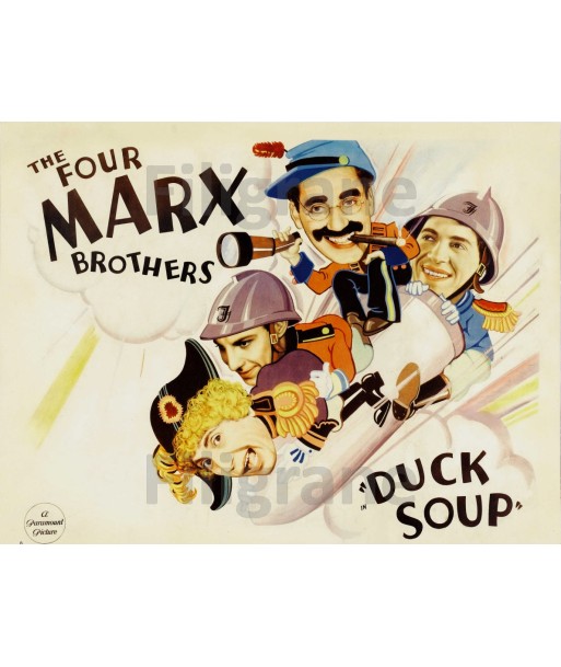 DUCK SOUP FILM Rjvg-POSTER/REPRODUCTION d1 AFFICHE VINTAGE livraison et retour toujours gratuits