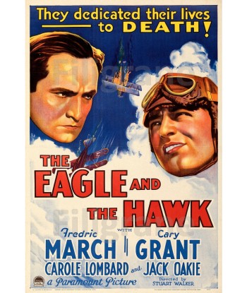 EAGLE and the HAWK FILM Rmzi-POSTER/REPRODUCTION d1 AFFICHE VINTAGE 2 - 3 jours ouvrés.