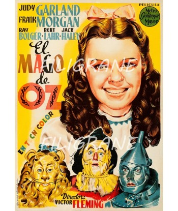 EL MAGO de OZ FILM Rvfc-POSTER/REPRODUCTION d1 AFFICHE VINTAGE soldes