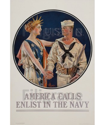 ENLIST IN THE NAVY Rhwd-POSTER/REPRODUCTION d1 AFFICHE VINTAGE Découvrez la collection