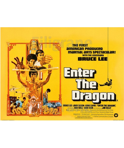 ENTER the DRAGON FILM Risg-POSTER/REPRODUCTION d1 AFFICHE VINTAGE Comment ça marche