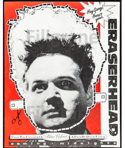 ERASERHEAD FILM Ryws-POSTER/REPRODUCTION d1 AFFICHE VINTAGE est présent 